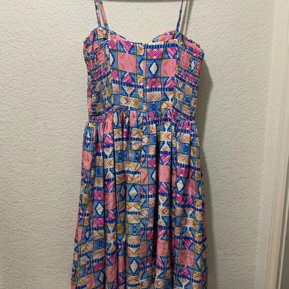 Amanda Uprichard Silk Fit & Flare Printed Dress - Picture 5 of 6